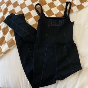 Everlast Onsie, Freepeople jumpsuit, workout onsie, Everlast onsie black, FP